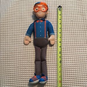 16inch talking Blippi Blue and Orange plastic head Plush Toy